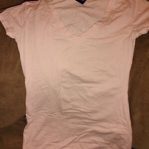 Women's V-Neck Peach Top